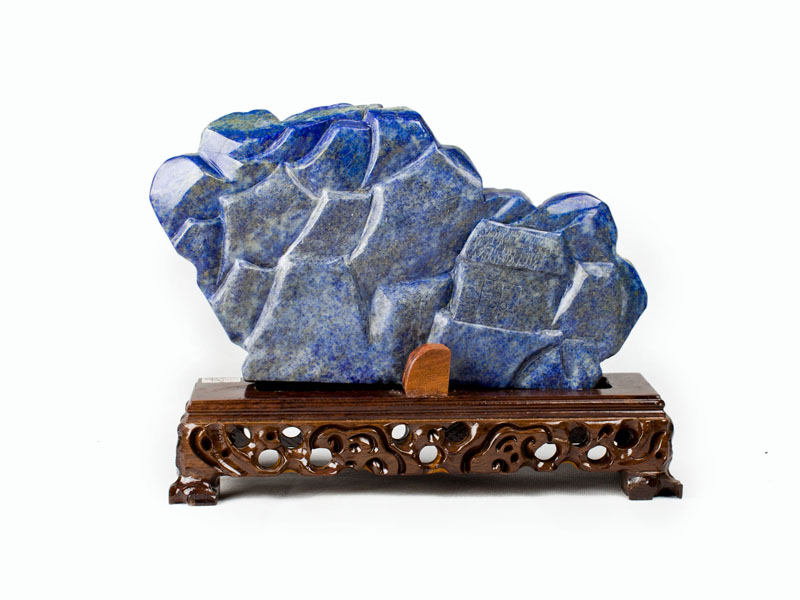 青金石指日高升2大摆件