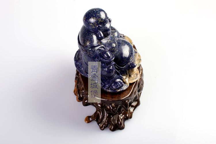 青金石笑佛大摆件