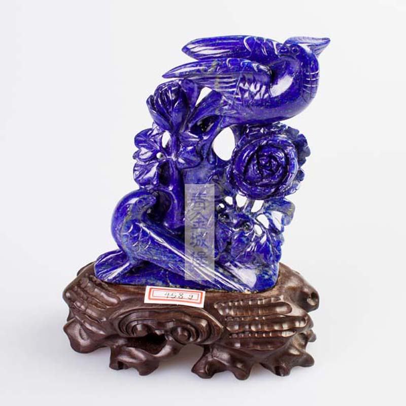 青金花开富贵大摆件