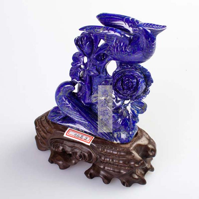 青金花开富贵大摆件