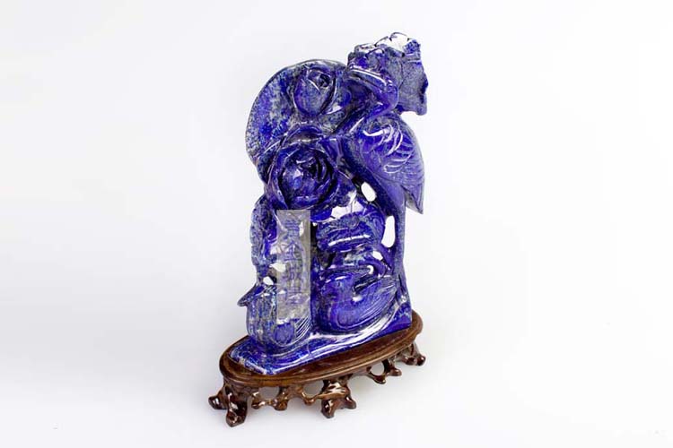 青金石鹤大摆件