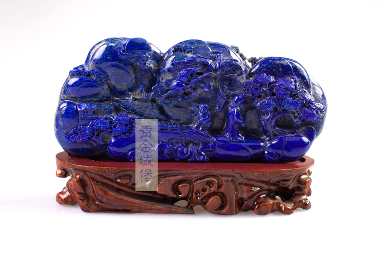 青金石指日高升大摆件