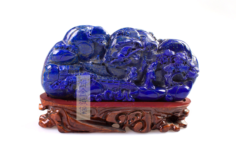 青金石指日高升大摆件