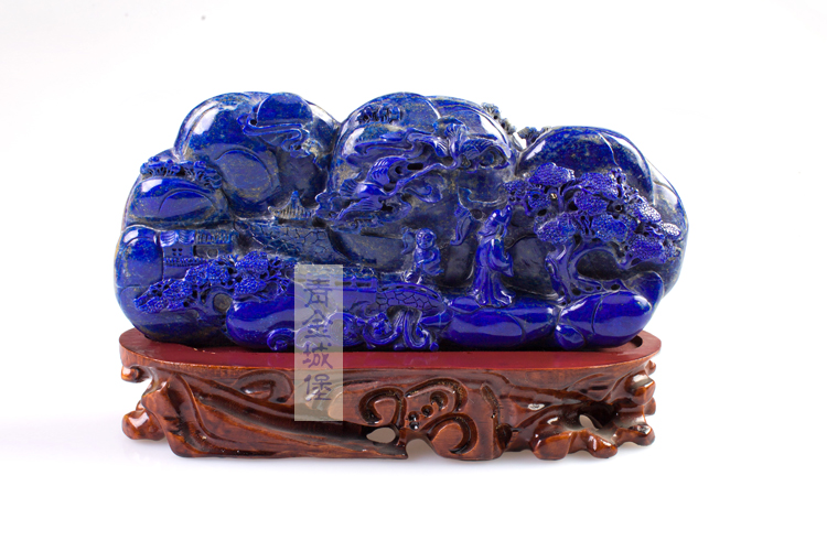 青金石指日高升大摆件