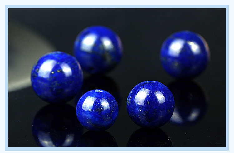 青金石散珠,圆珠