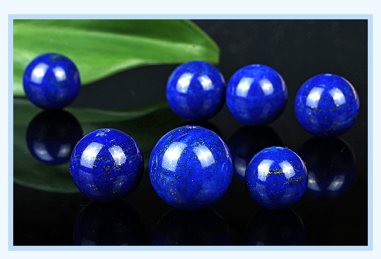 青金石散珠.圆珠
