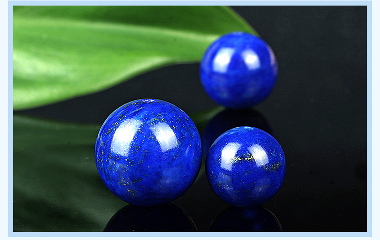 青金石散珠.圆珠