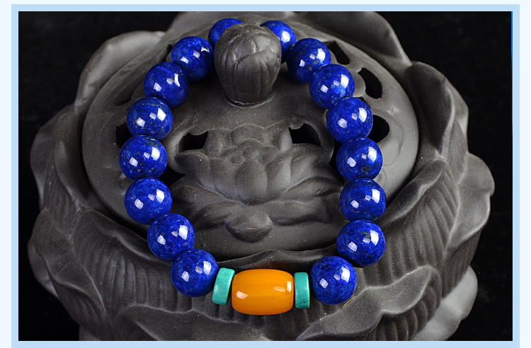 青金石散珠.圆珠