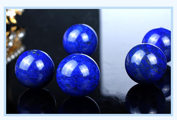 青金石散珠.圆珠