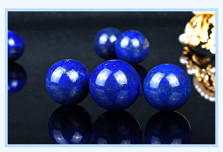 青金石散珠.圆珠