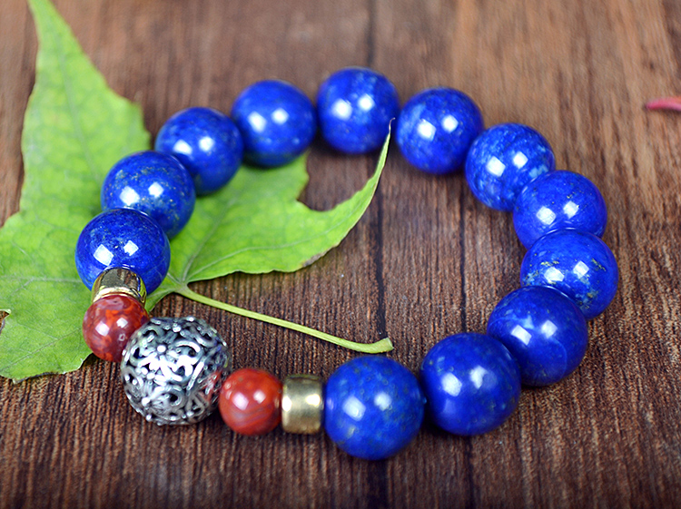 青金石单圈手链