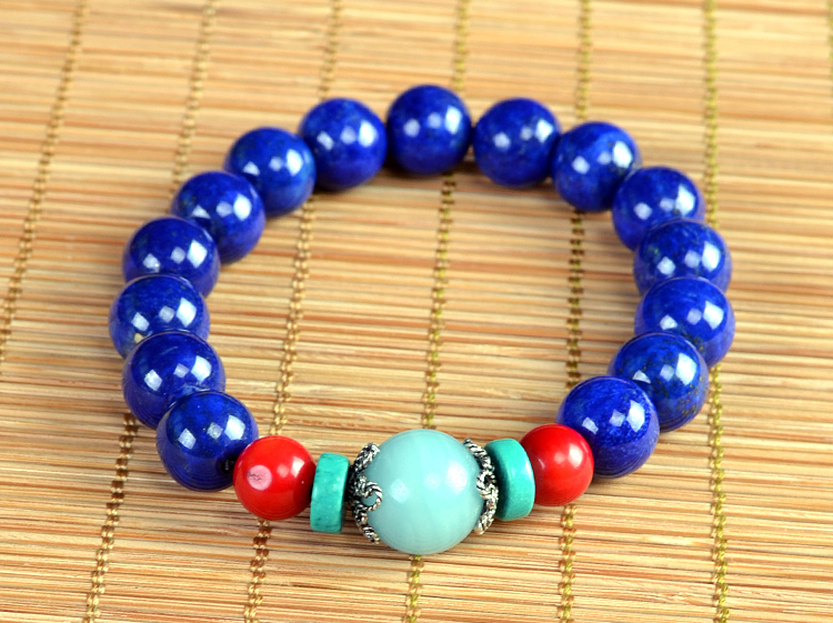 青金石单圈手链