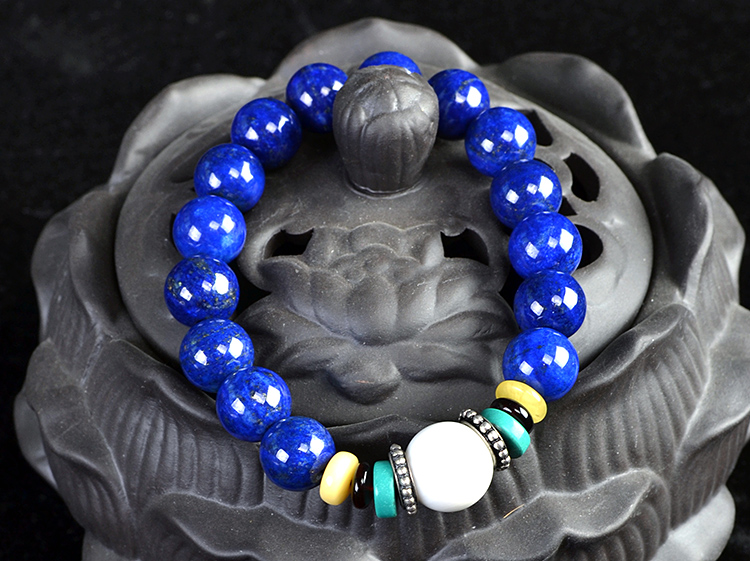 青金石单圈手链