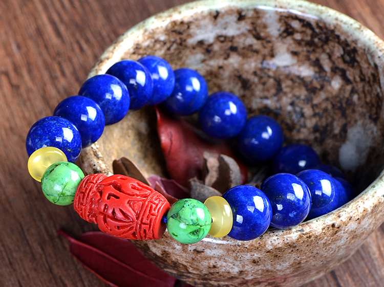 青金石单圈手链