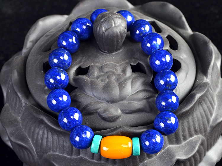 青金石单圈手链