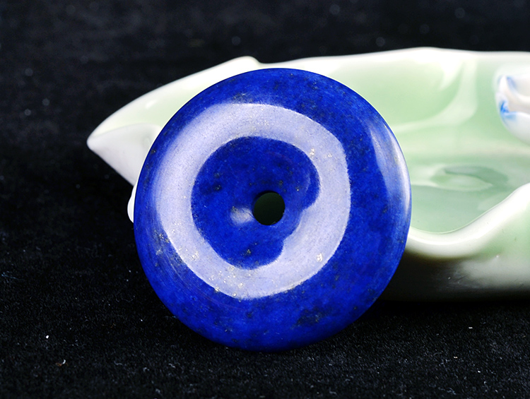 青金平安扣吊坠