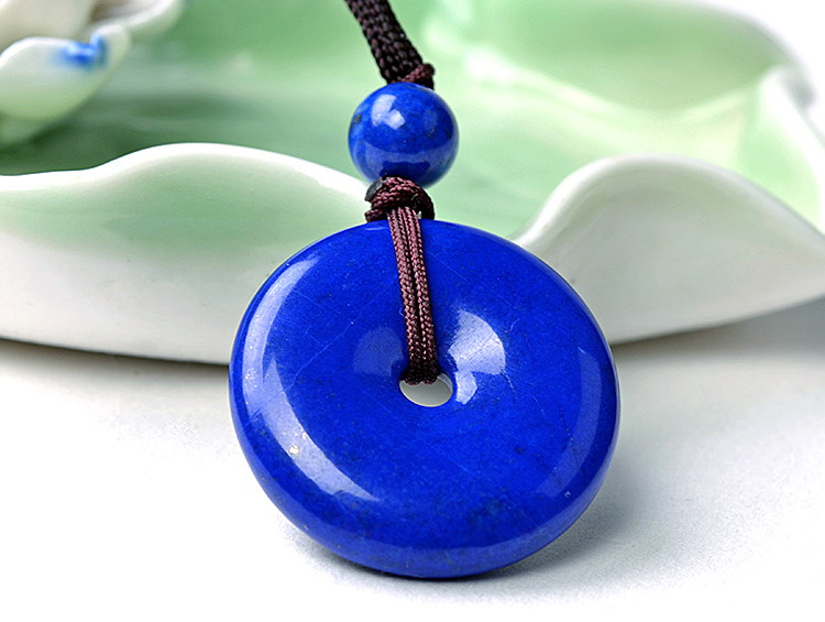 青金石平安扣吊坠