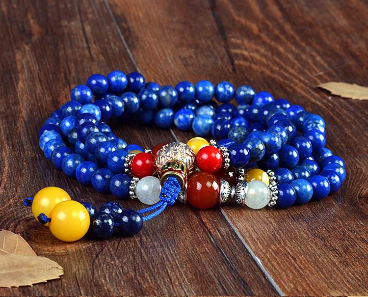 青金石108颗女款手链