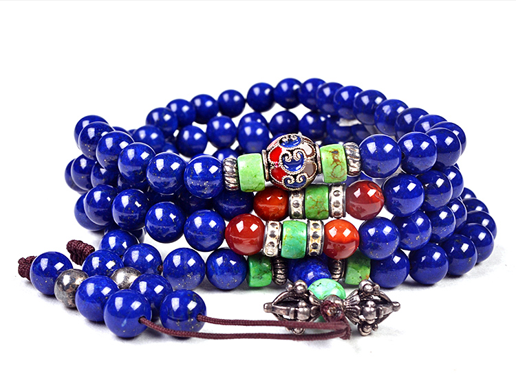 青金石108颗女款手链