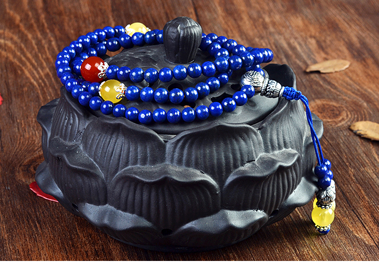 青金石手链女款时尚6mm108佛珠