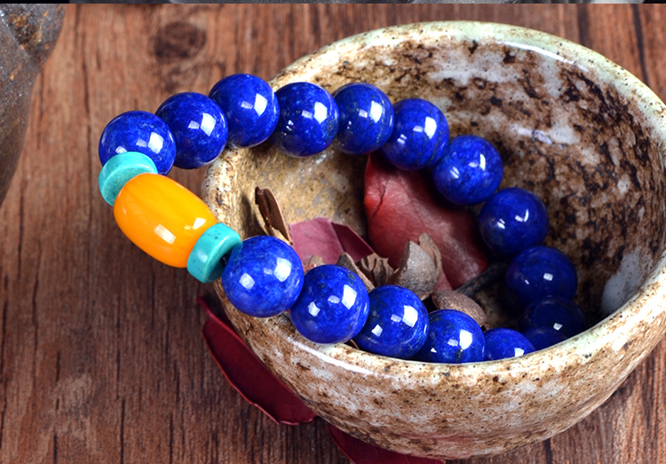 青金石单圈手链