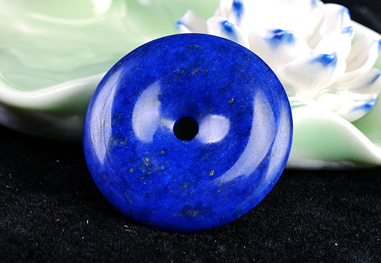 青金平安扣吊坠