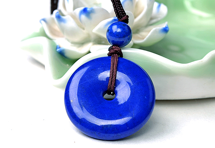 青金石平安扣吊坠