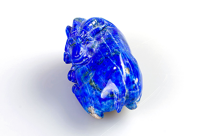 青金石颐养天年把玩件