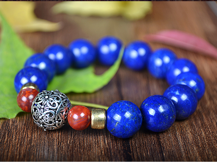 青金石单圈手链