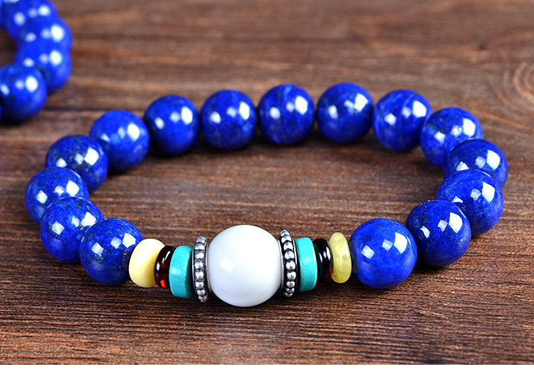 青金石单圈手链