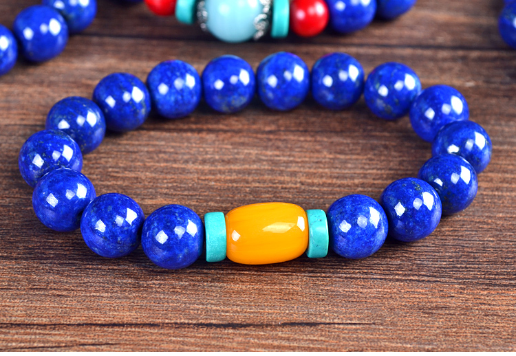 青金石单圈手链