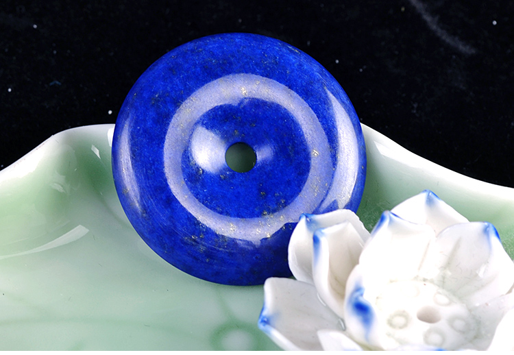 青金平安扣吊坠