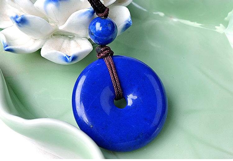 青金石平安扣吊坠