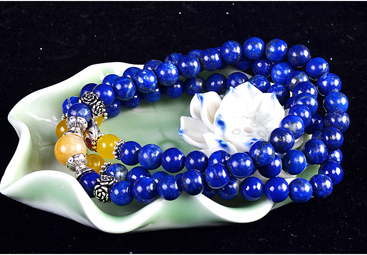 青金石108颗女款手链