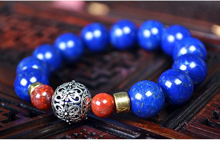 青金石单圈手链