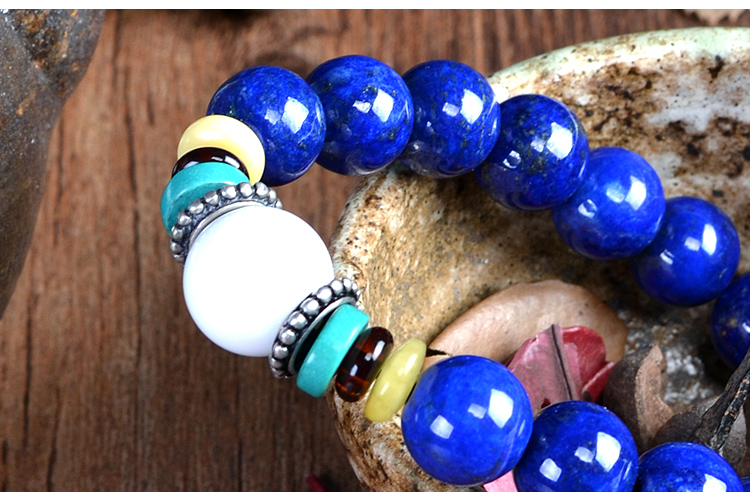 青金石单圈手链