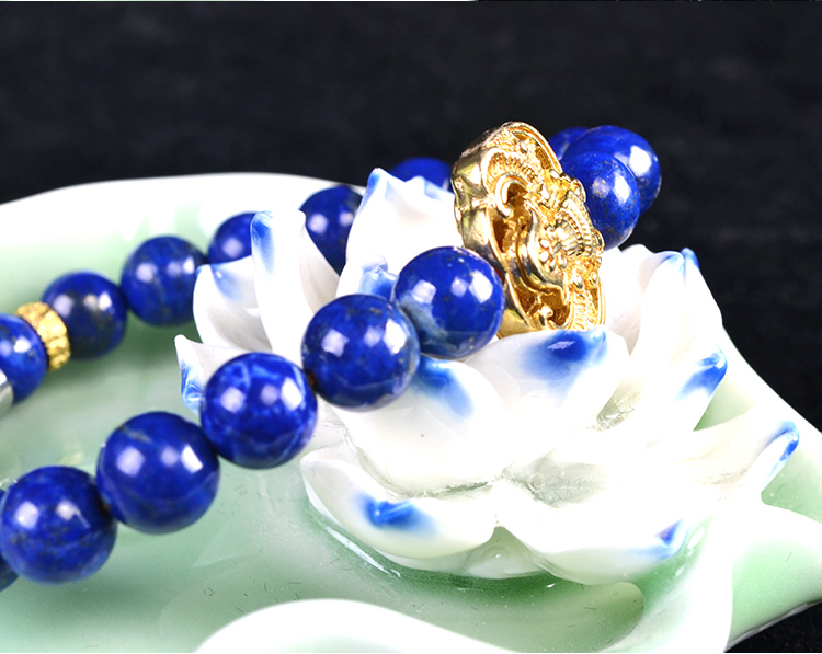 青金石单圈手链