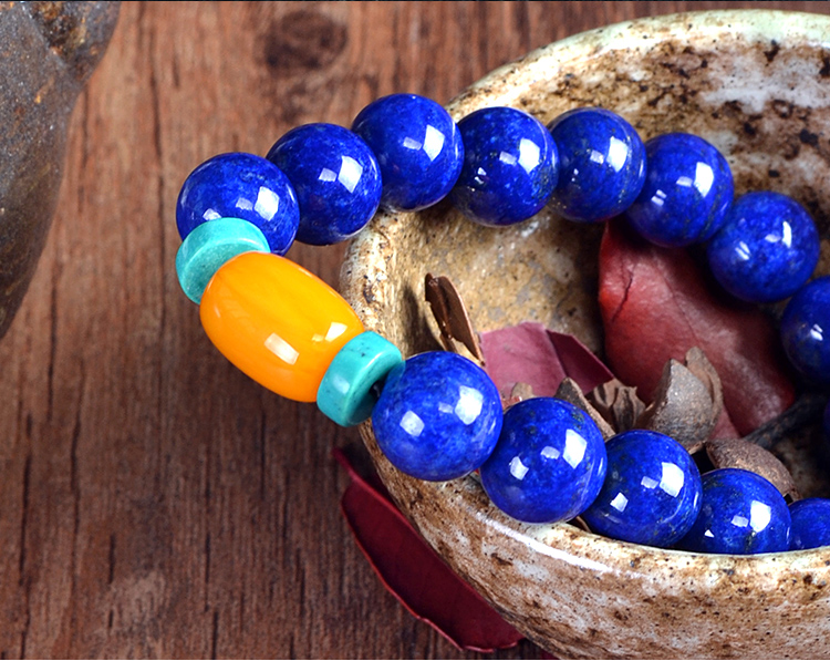 青金石单圈手链