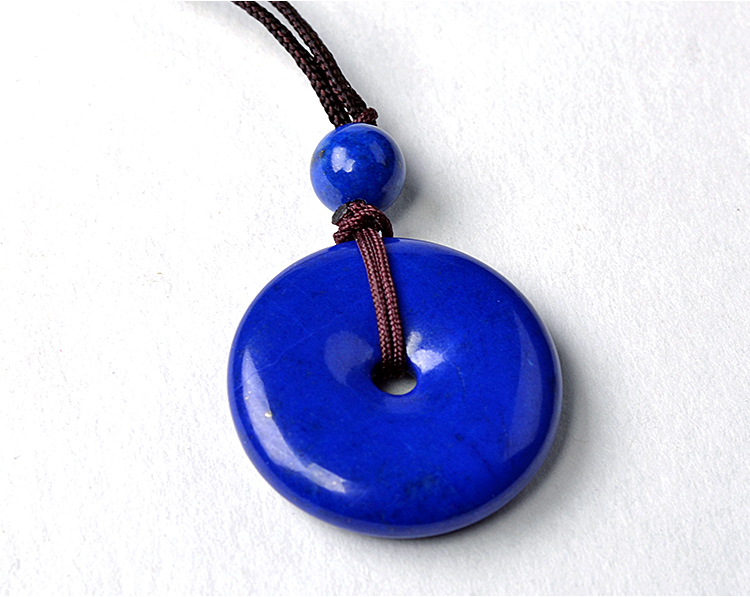 青金石平安扣吊坠