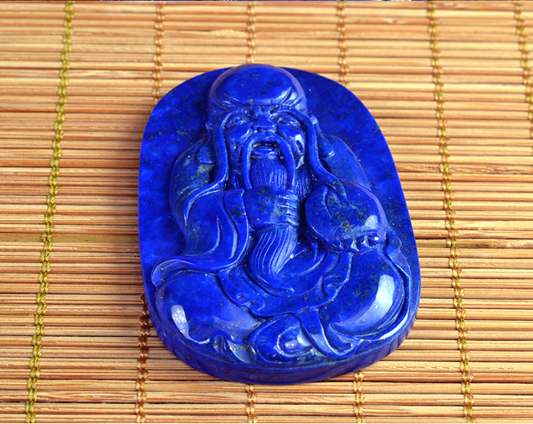 青金石寿星雕刻件