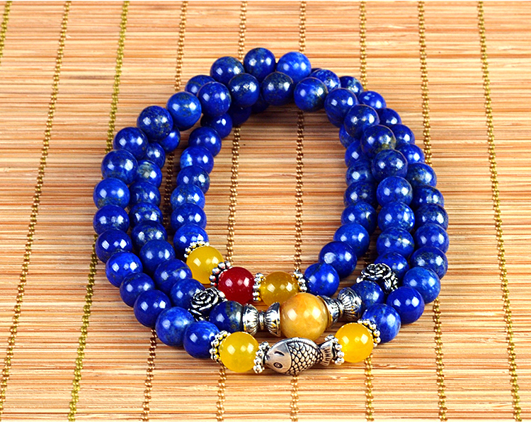 青金石108颗女款手链